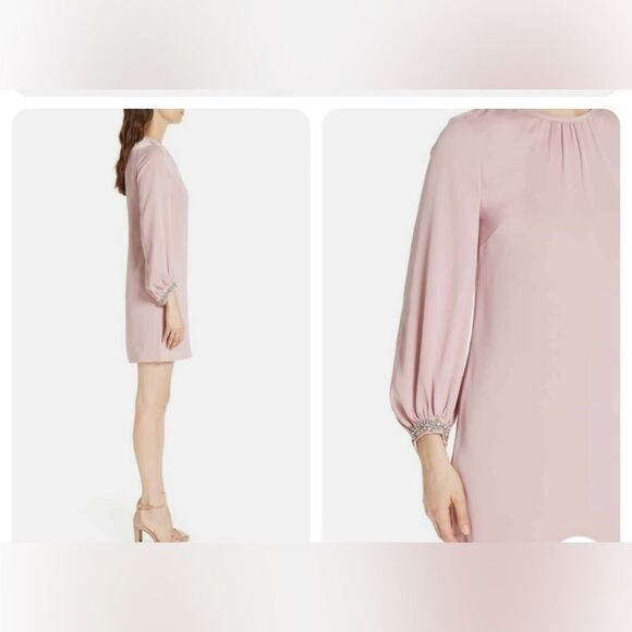 TED BAKER JOELE EMBELLISHED CUFF
SHIFT DUSTY ROSE DRESS 2 / us 6 - Picture 3 of 16